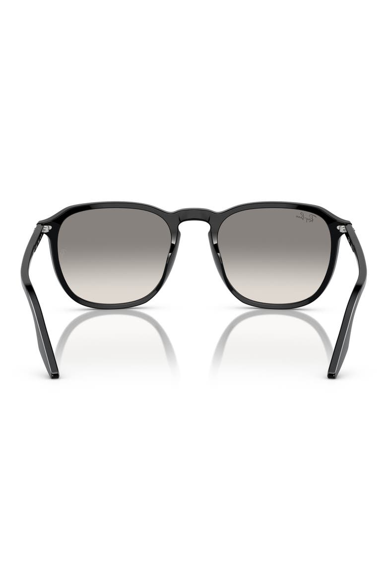 55mm Square Sunglasses, Alternate, color, BLACK