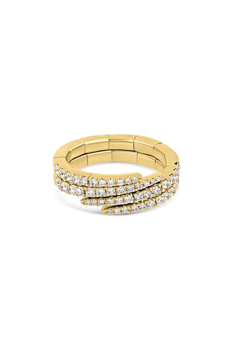 Diamond Stacked Stretch Ring (Online Trunk Show), Alternate, color, 18K YELLOW GOLD/ DIAMOND