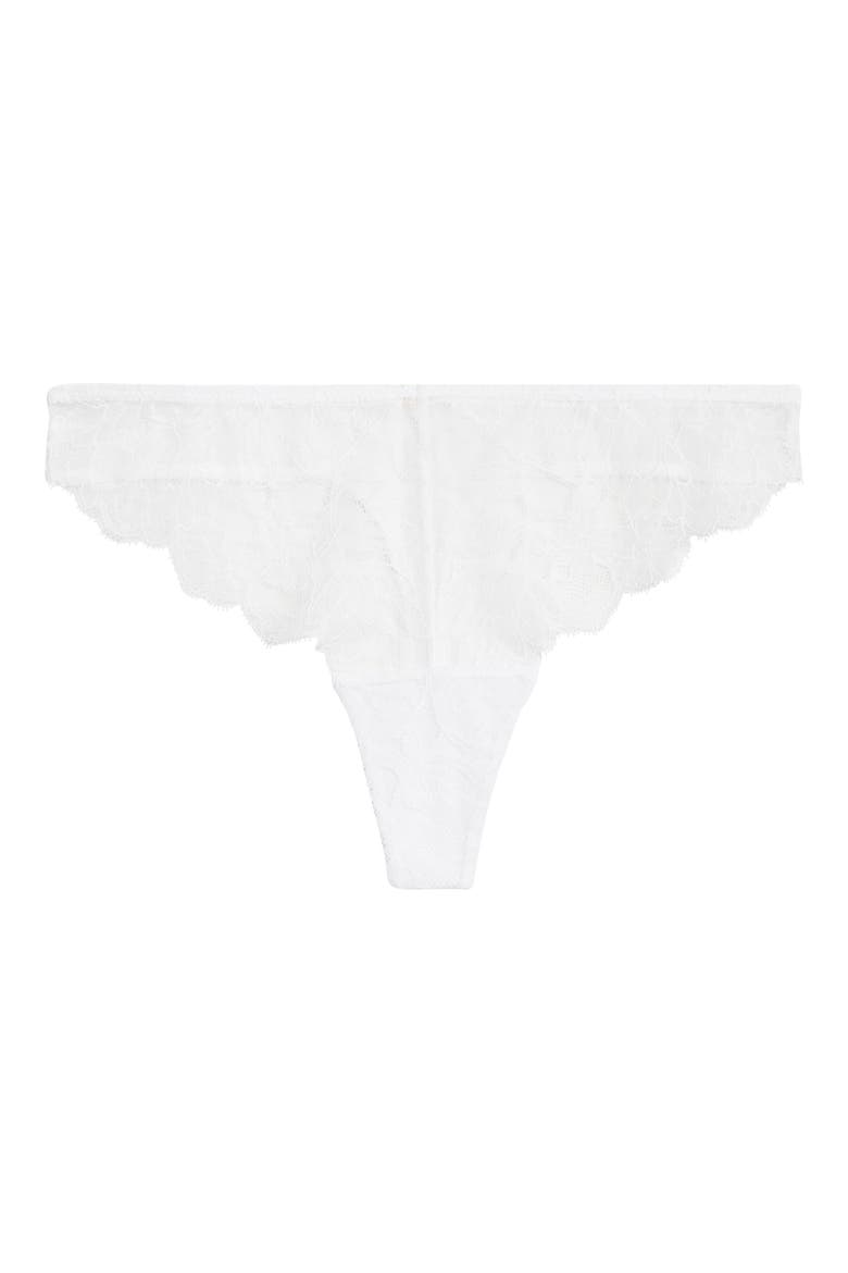Luxe Lace Thong, Alternate, color, WHITE