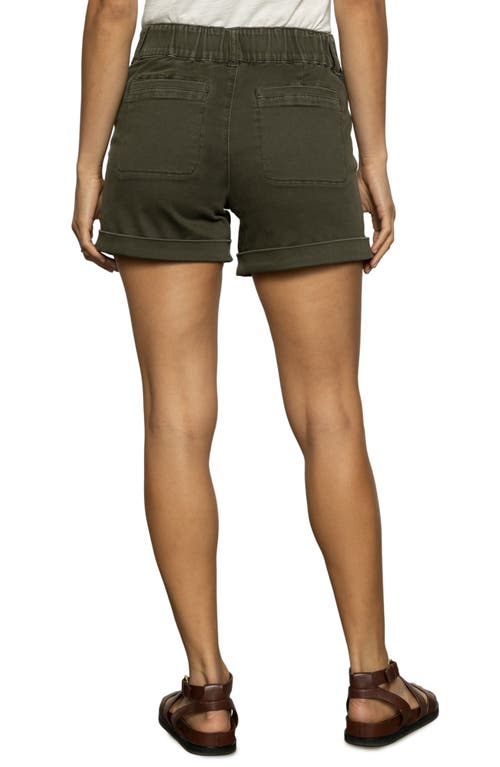 Sanctuary Renegade Stretch Twill Utility Shorts In Kalamata