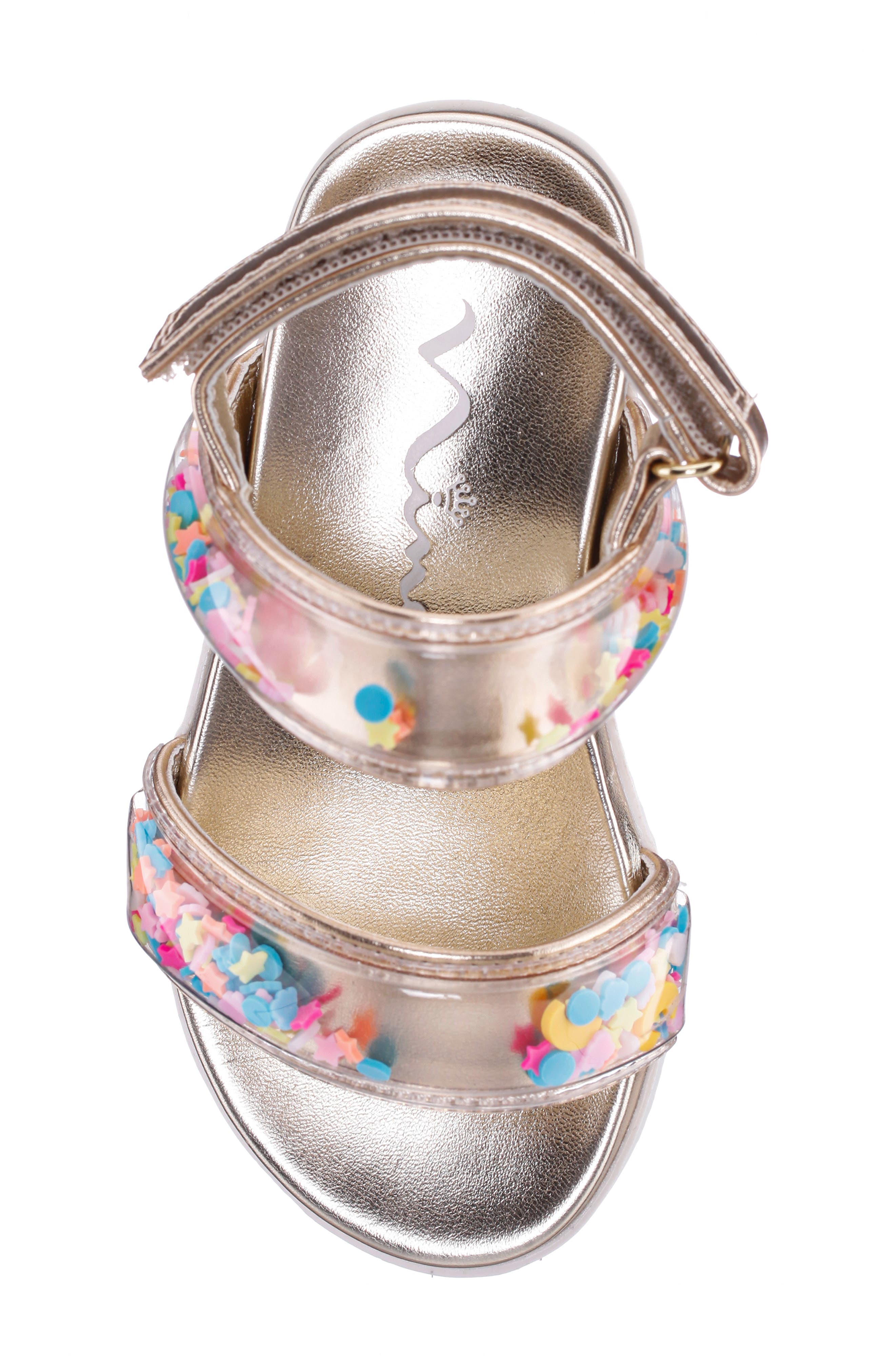 Kids' Yorky Sandal, Alternate, color, LIGHT GOLD METALLIC