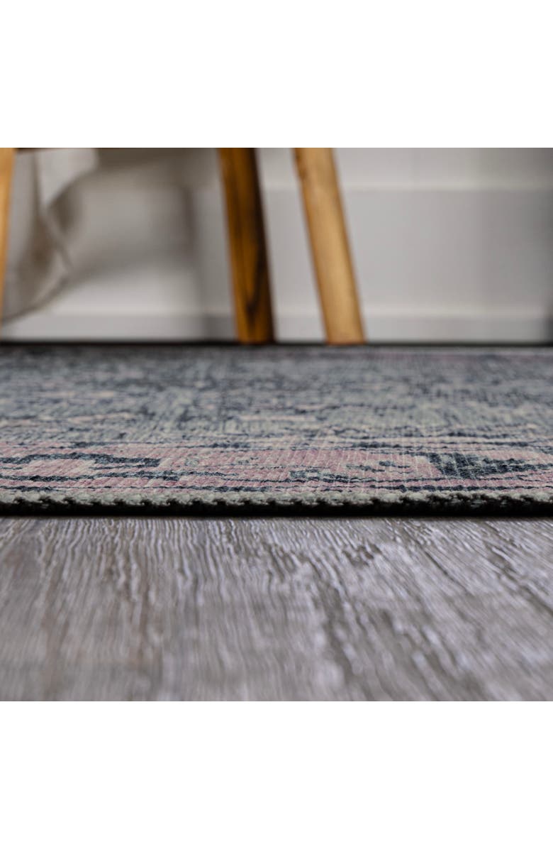 JONATHAN Y Victoria Ornate Persian All-Over Machine-Washable Area Rug, Alternate, color, Purple/Gray