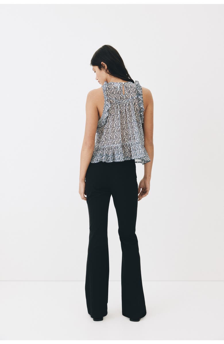 H&M Flared dress pants, Alternate, color, Black