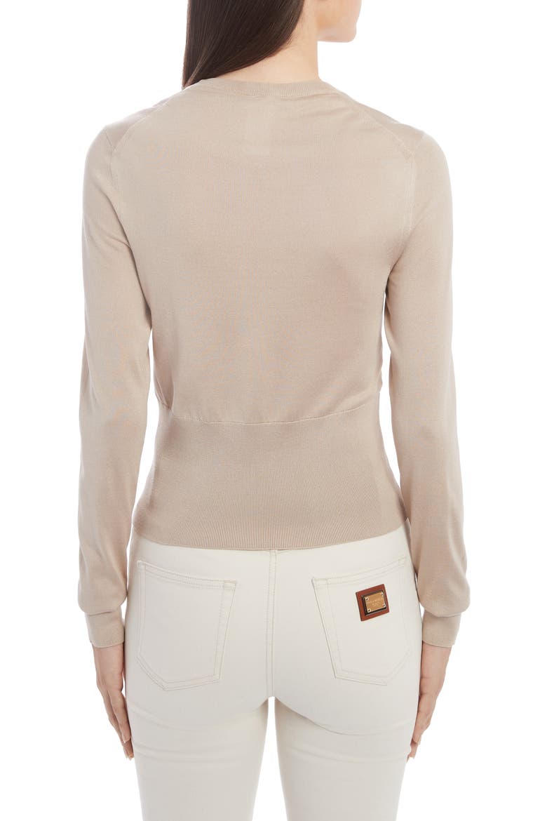 Silk Sweater, Alternate, color, M0215 BEIGE
