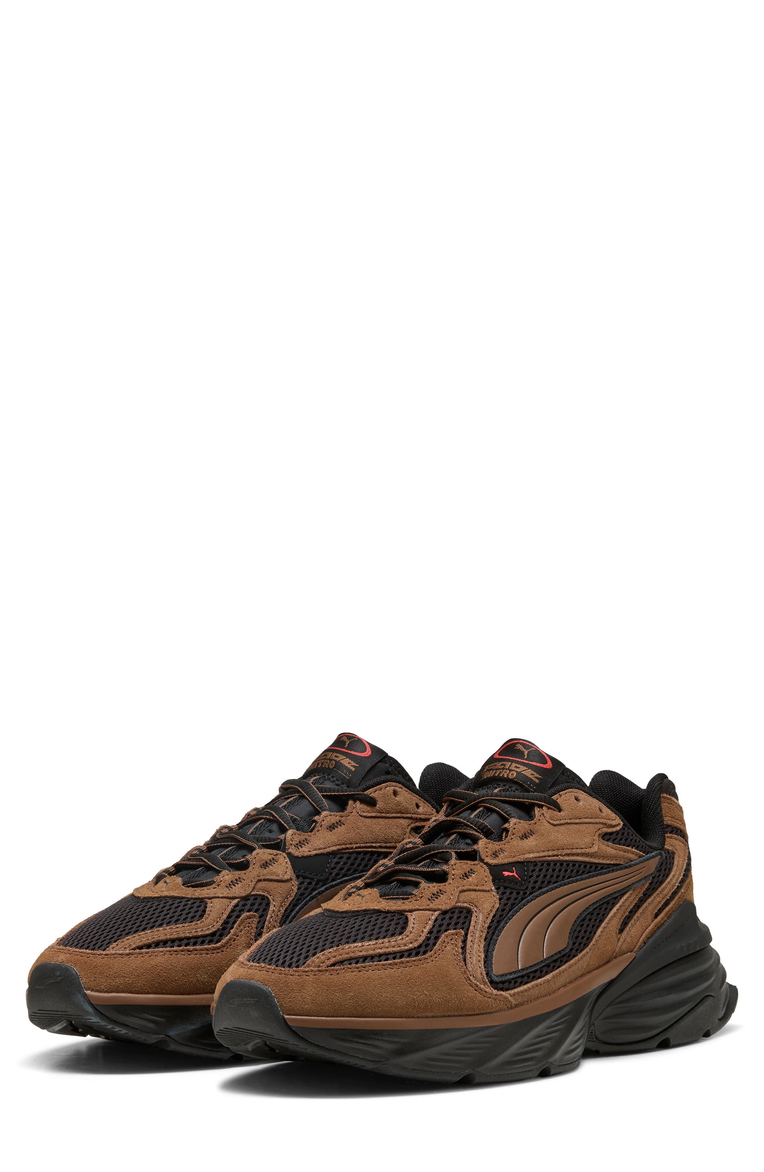 Fade Nitro LS Sneaker, Alternate, color, HAUTE COFFEE/ PUMA BLACK