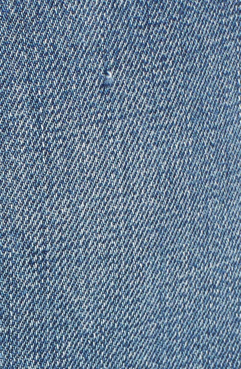 PAIGE Alethea Cutoff Denim Miniskirt, Alternate, color, 