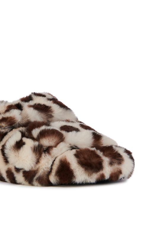 Azalea Wang Loving Faux Fur Slipper In Multi