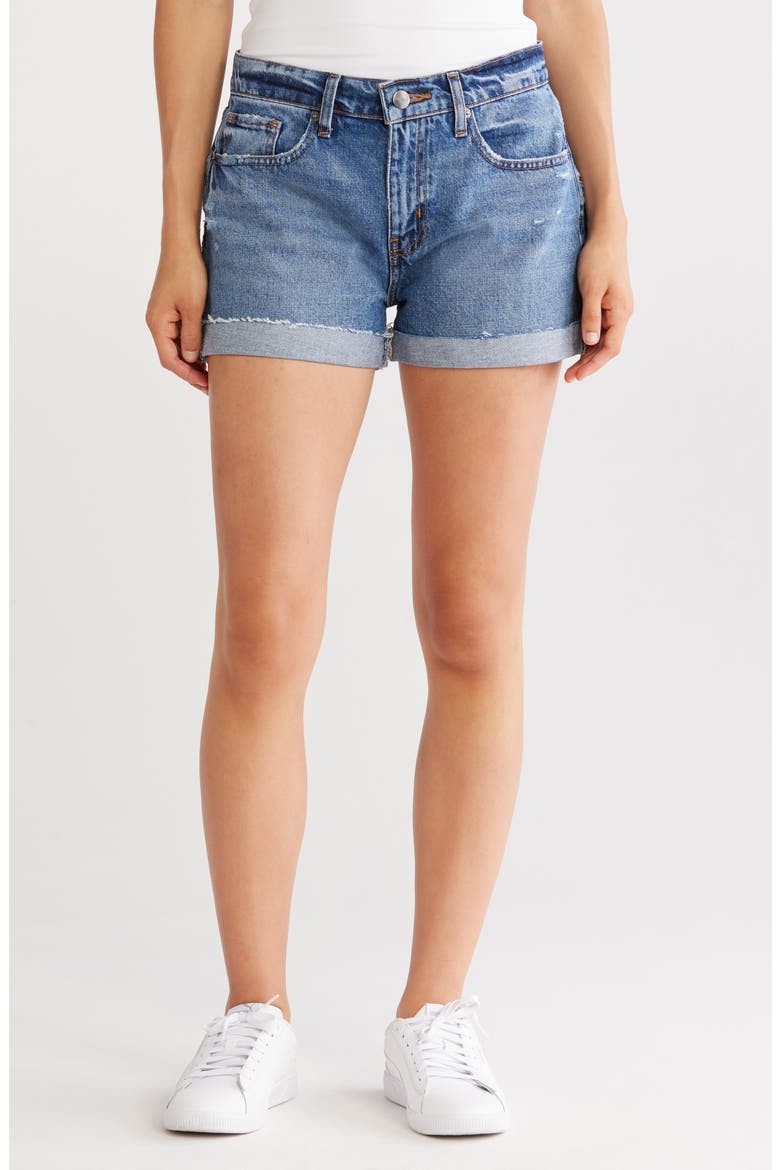Grand Garcon Cuffed Denim Shorts, Main, color, RUMORS