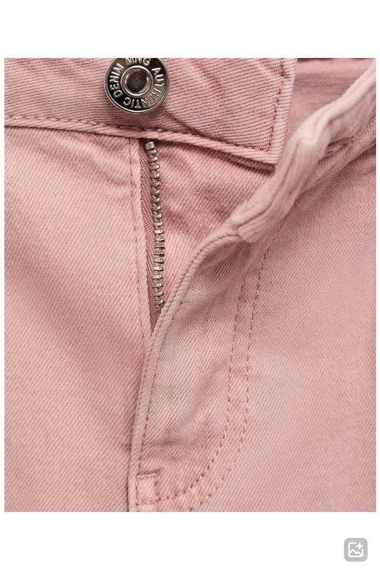 Frayed Mid Rise Flare Jeans, Alternate, color, PASTEL PINK