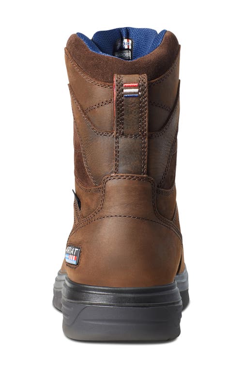 Ariat Turbo 8 Usa Waterproof Work Boot In Brown