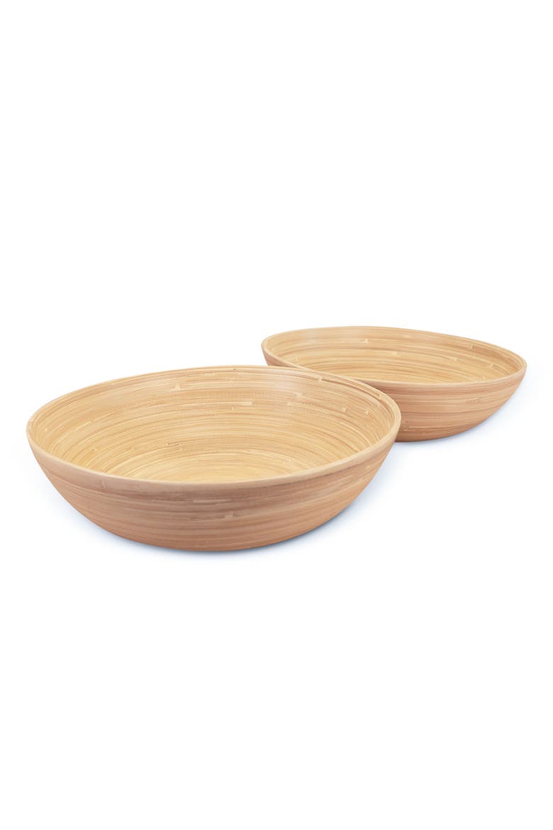Salad Bowl Set, 12 Inch x 2, Alternate, color, Natural