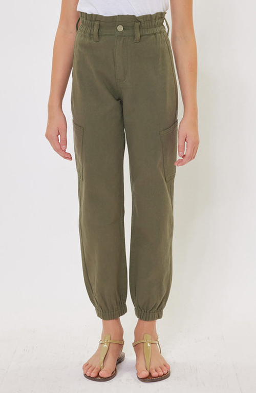 Kancan Kids'  Poppy Mom Jogger Jeans In Green