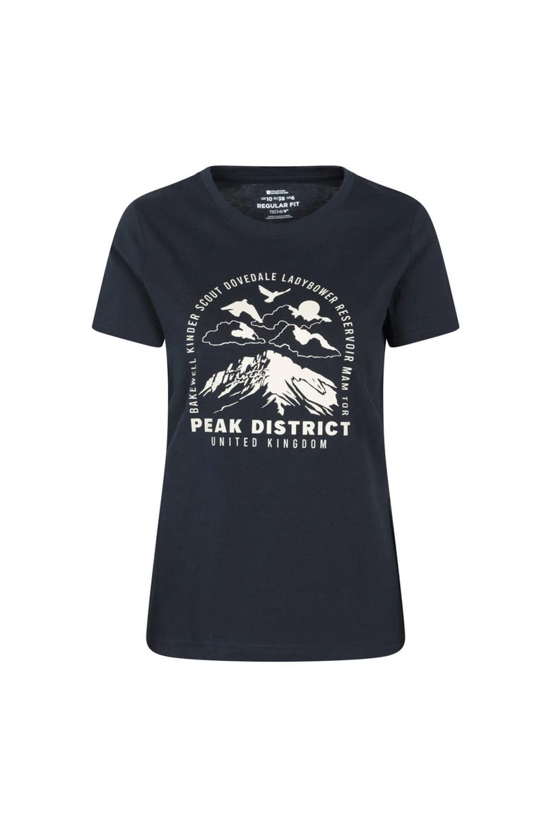Peak District Printed T-Shirt, Alternate, color, Indigo
