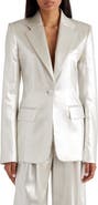 Chloé Silk Lamé Blazer