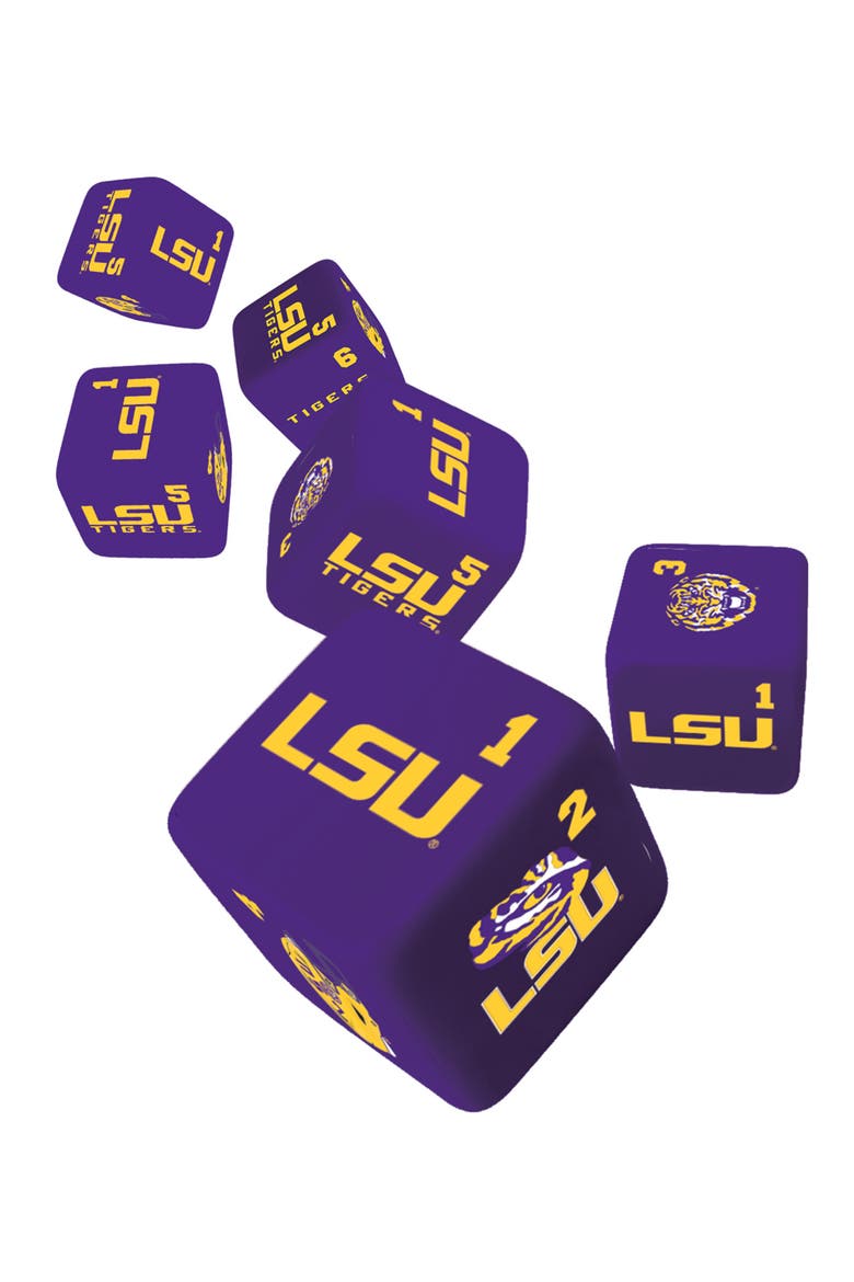 LSU Tigers Dice Set - 19mm, Alternate, color, Multicolor