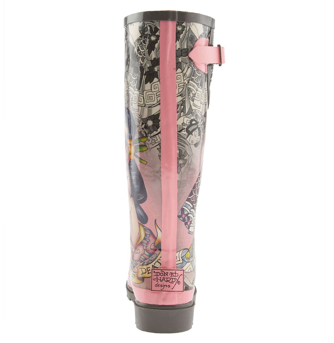 Ed Hardy 'Raine' Rain Boot, Alternate, color, 