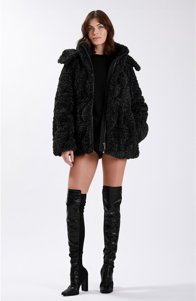 Nicole Benisti Tory Oversized Shearling Jacket, Alternate, color, 
