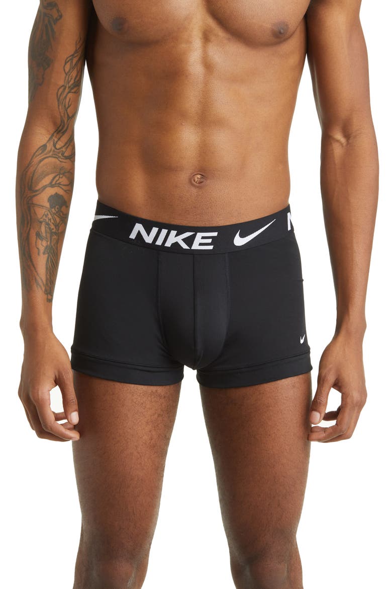 3-Pack Dri-FIT Essential Micro Trunks, Main, color, BLACK