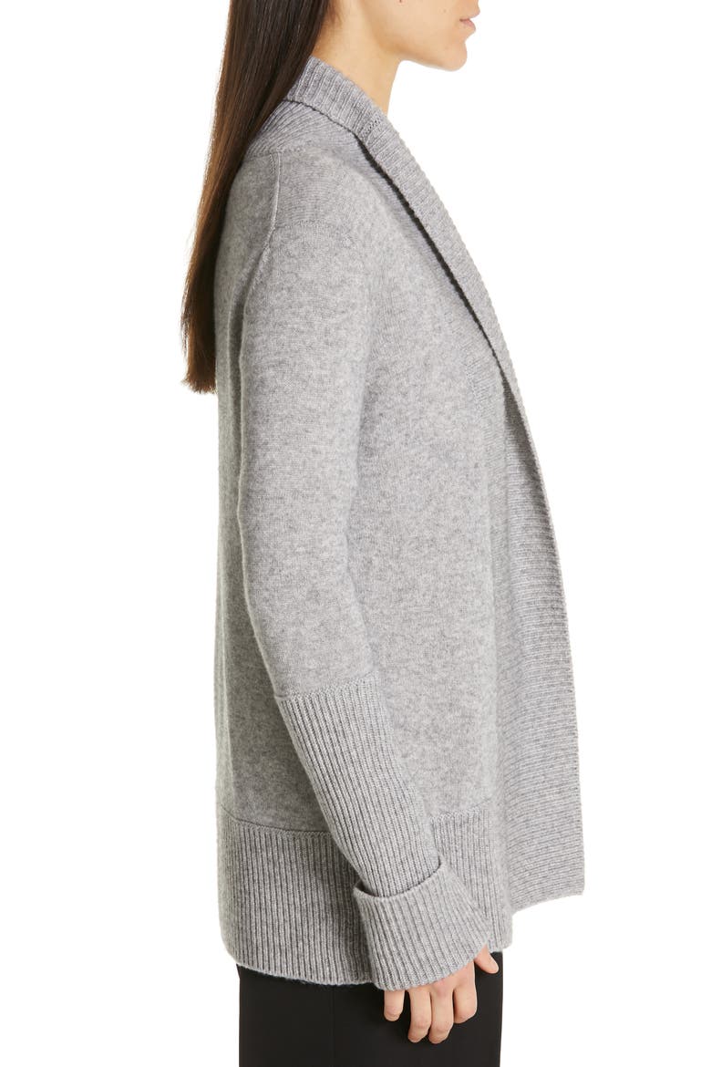 Wool & Cashmere Cardigan, Alternate, color, H STEEL