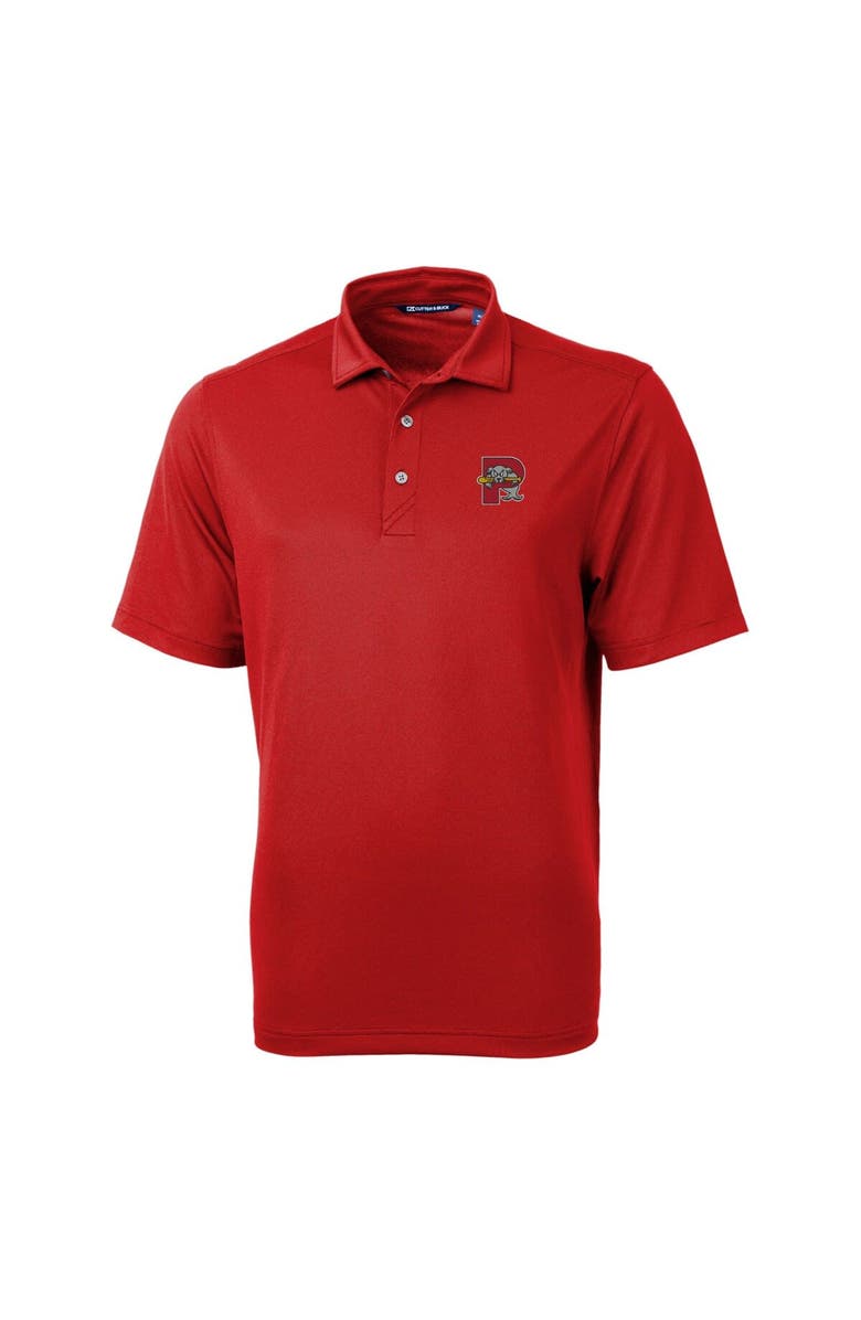 Cutter & Buck Men's Cutter & Buck Red Portland Sea Dogs Virtue Eco Pique Recycled Polo, Alternate, color,