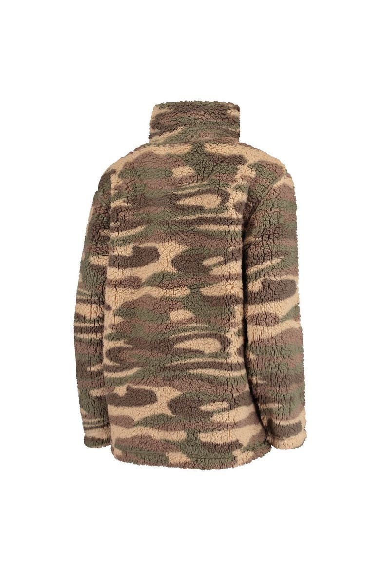 Women's G-III 4Her by Carl Banks Camo Houston Astros Sherpa Quarter-Zip Jacket, Alternate, color, Camo