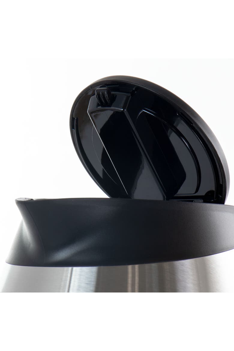1.8Lt. Glass and Stainless Steel Electric Tea Kettle, Alternate, color, Grey