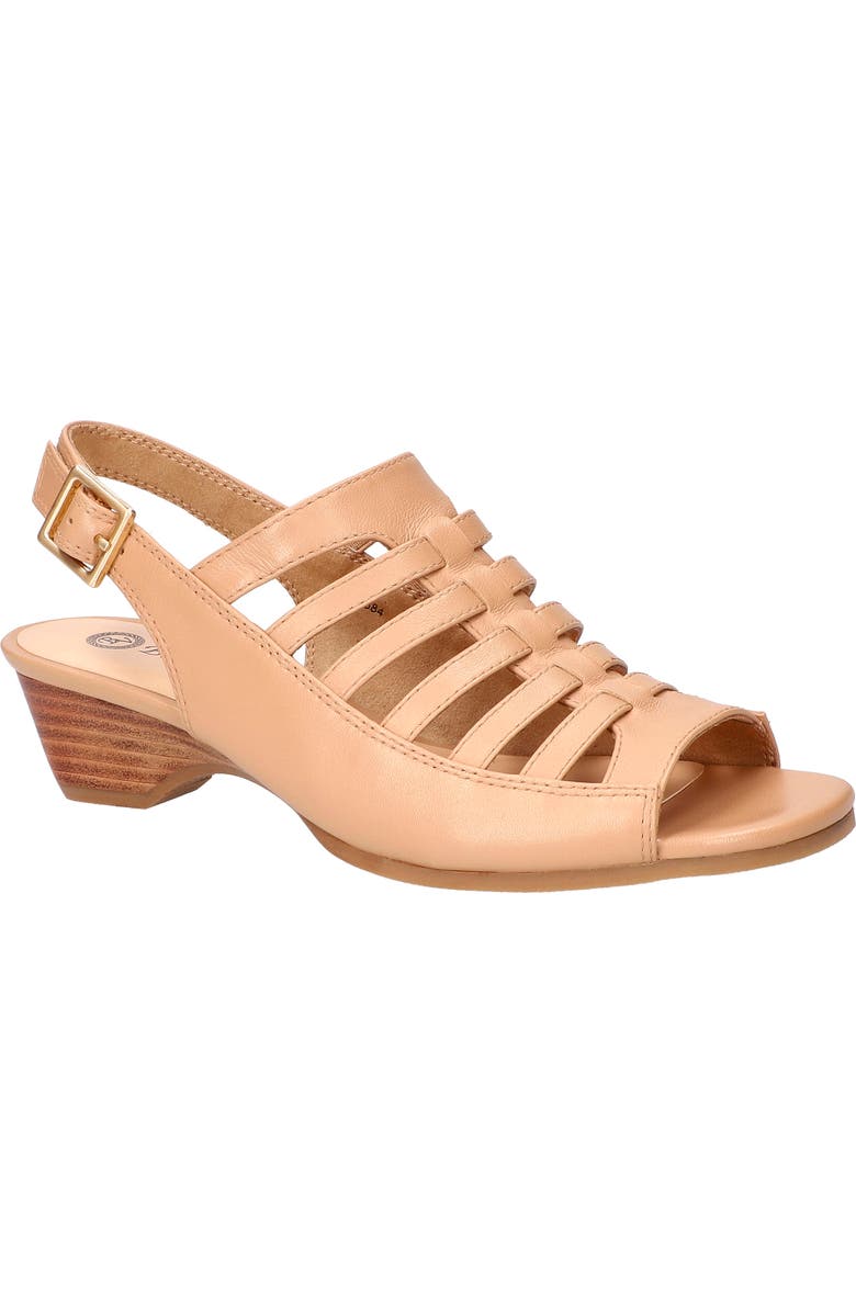 Bella Vita Yakira Strappy Wedge Sandal, Main, color, Natural Leather
