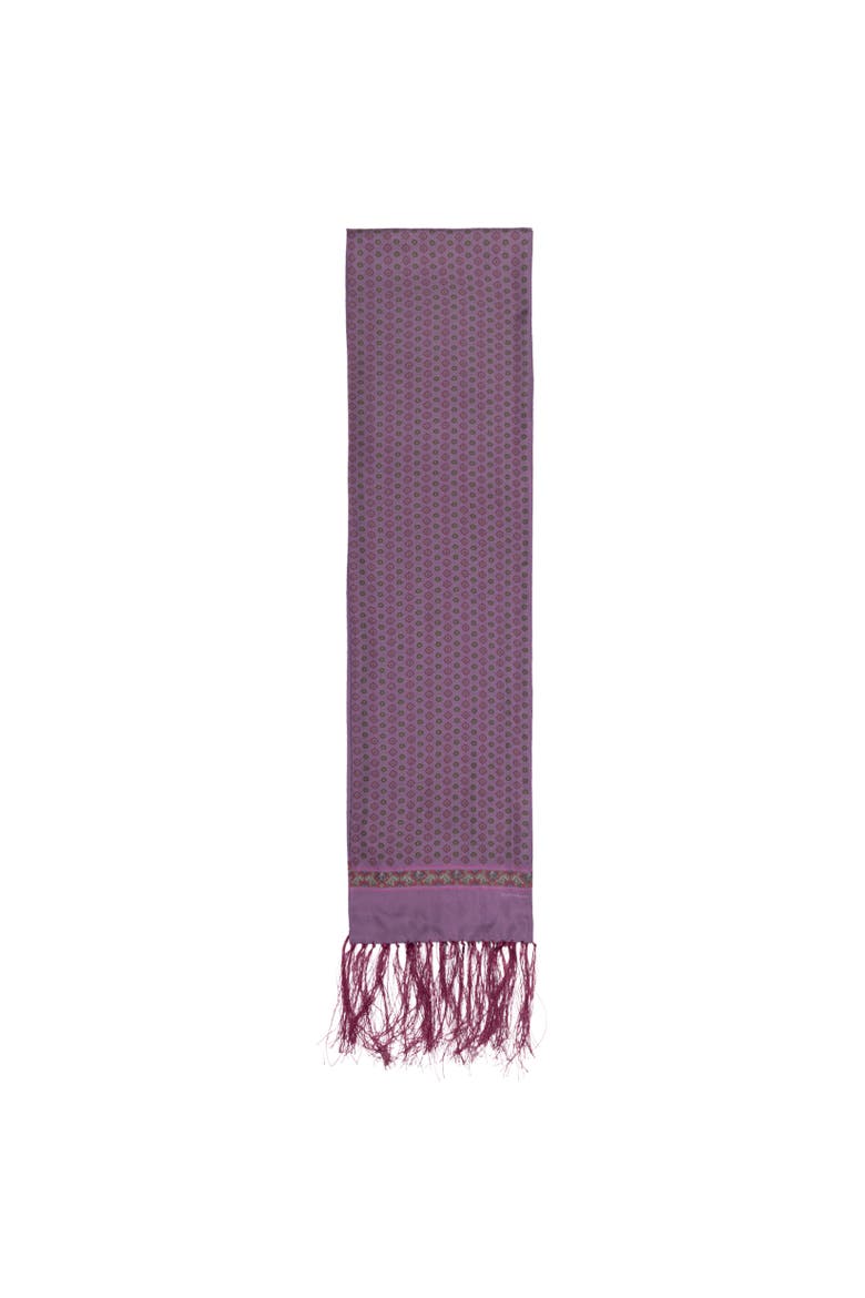 Foulard Tuxedo Scarf, Alternate, color, Plum Multi