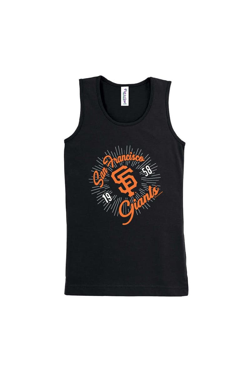 SOFT AS A GRAPE Girls Youth Soft as a Grape Black San Francisco Giants Tank Top, Main, color, Black