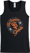 SOFT AS A GRAPE Girls Youth Soft as a Grape Black San Francisco Giants Tank Top