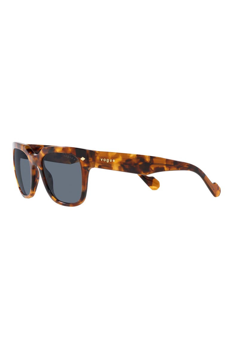 54mm Polarized Square Sunglasses, Alternate, color, TORTOISE