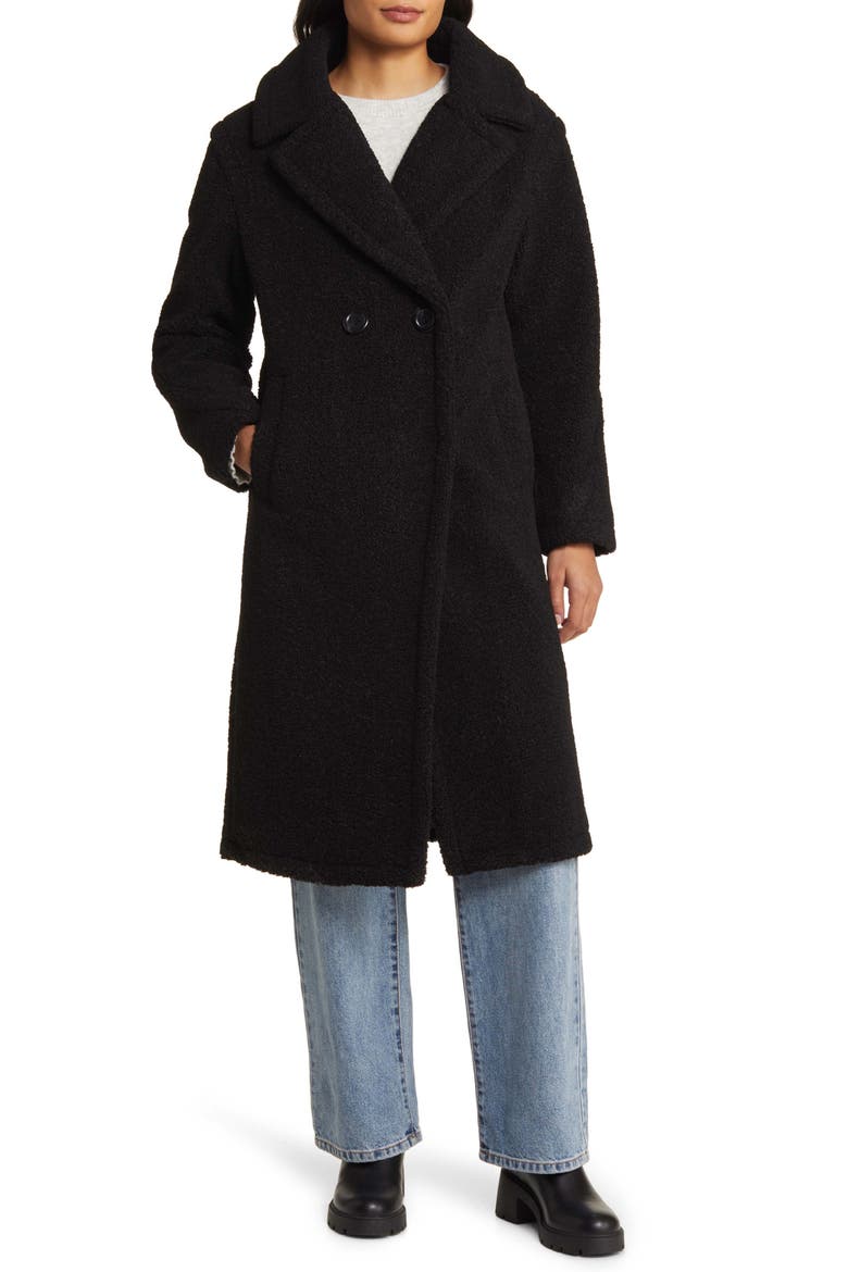 Teddy Coat, Main, color, BLACK