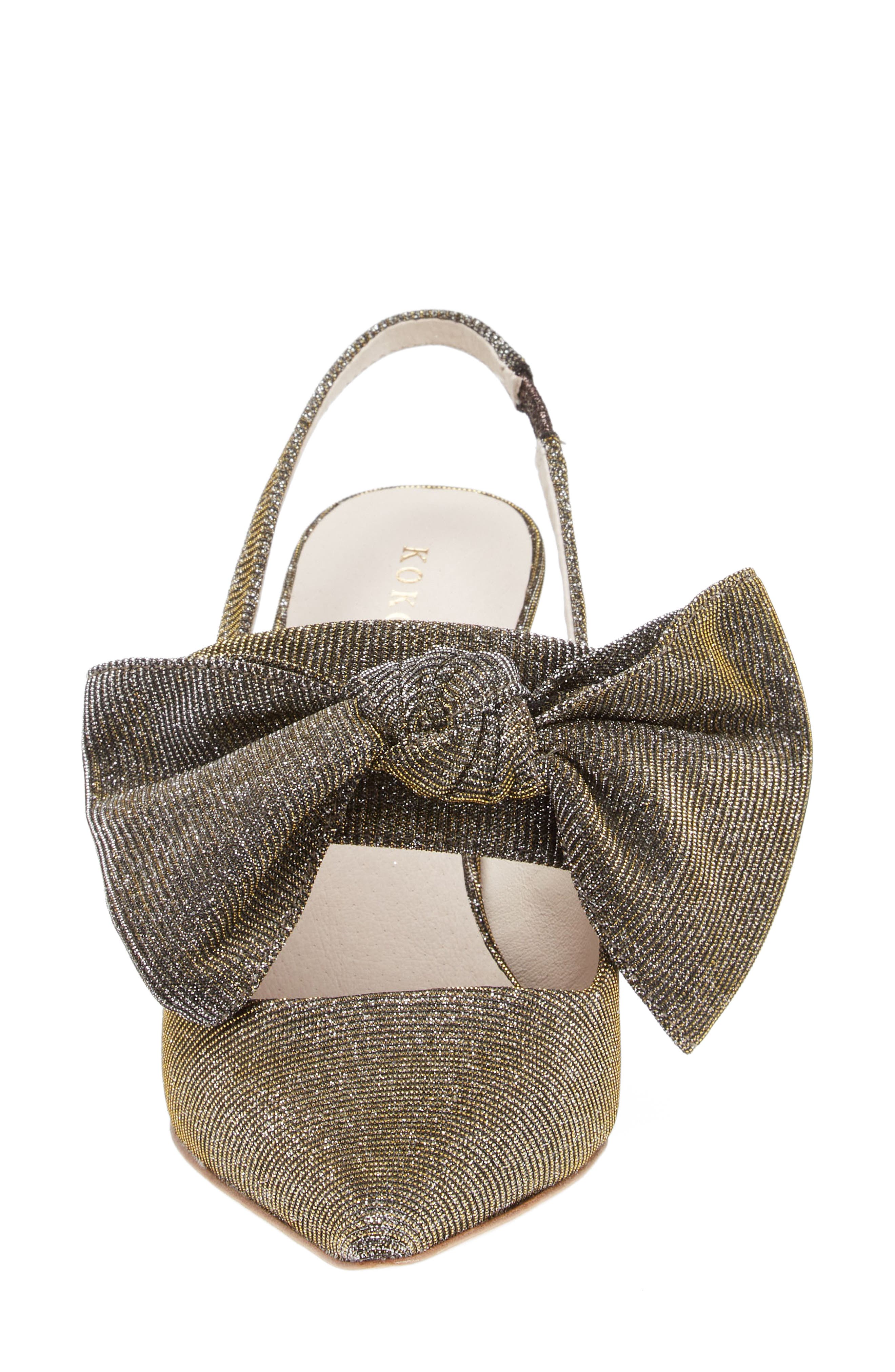 KOKO + PALENKI Francisme Pointed Toe Pump, Alternate, color, Bronze Iridescent Leather