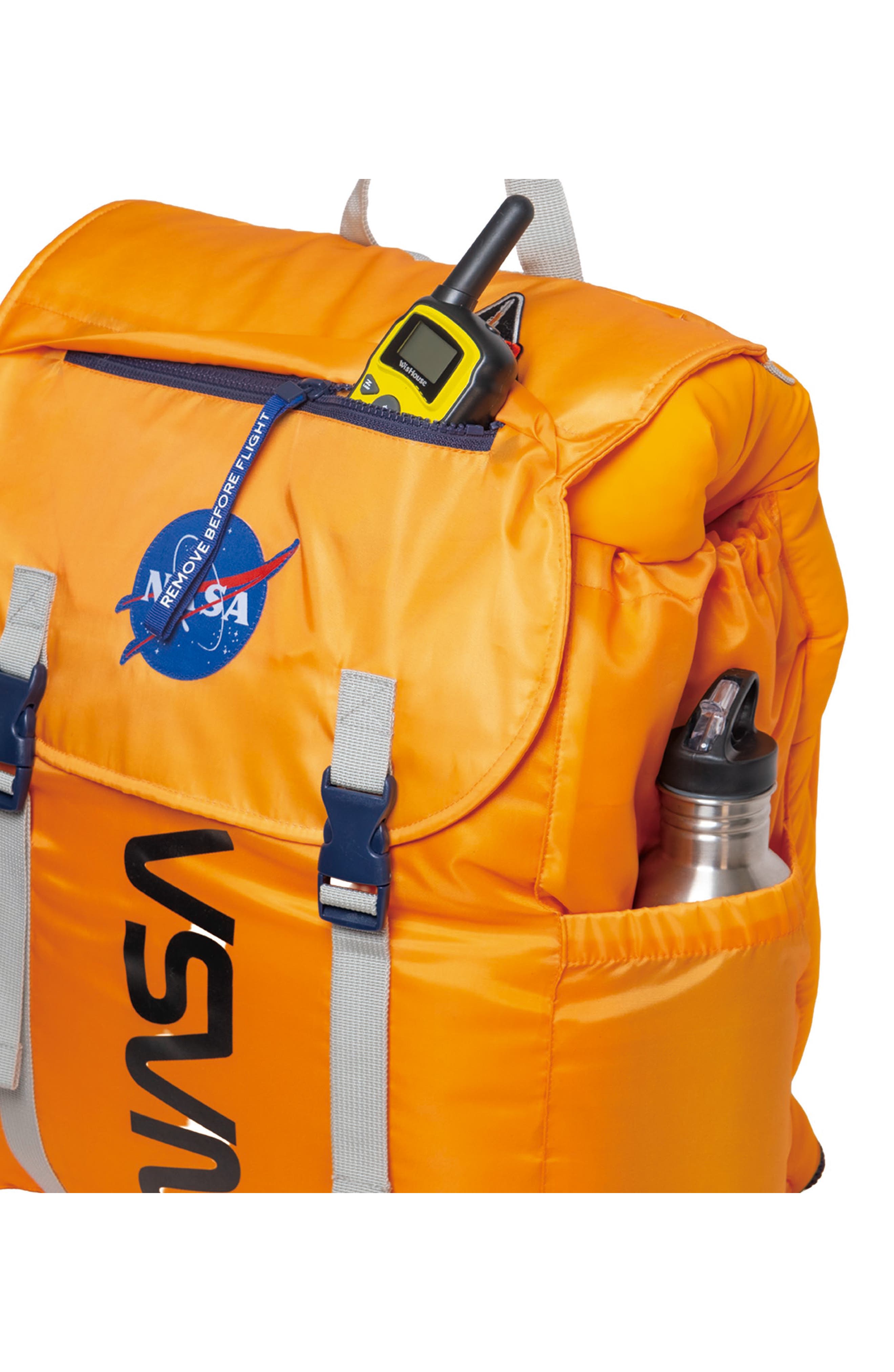 Kids' Sleep-n-Pack NASA Sleeping Bag Backpack, Alternate, color, ORANGE MULTI