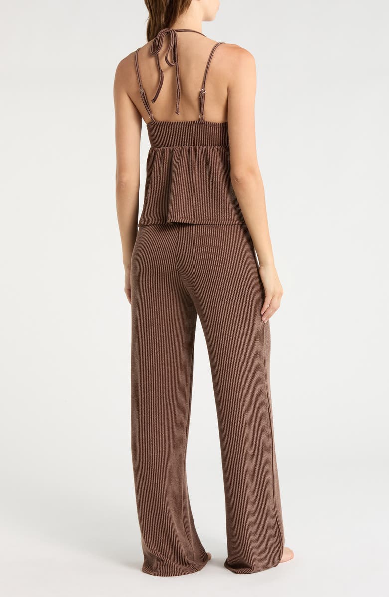 Madden Girl Halter Cami & Pants 2-Piece Set, Alternate, color, Brown