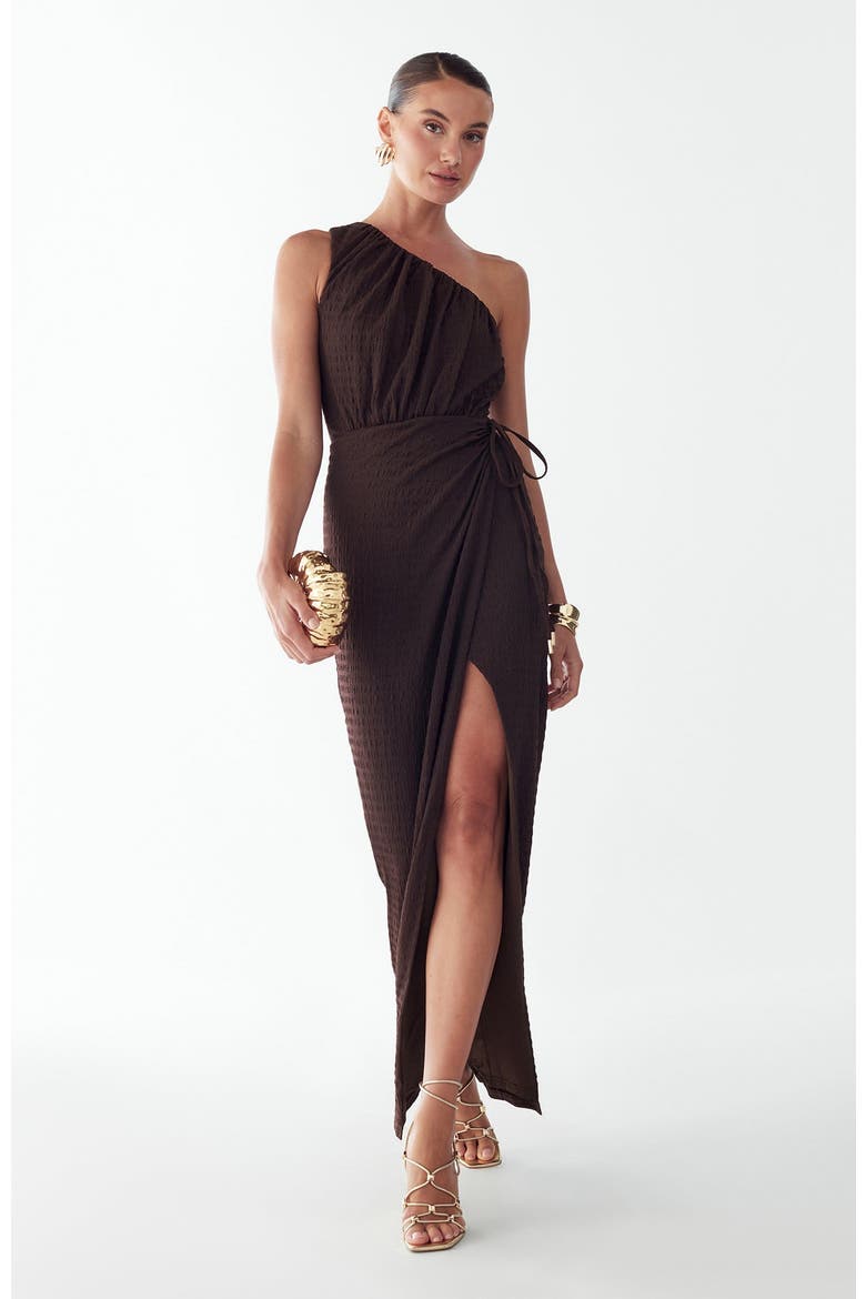 Niamh Maxi Dress, Alternate, color, Chocolate