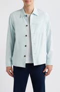 Theory Linen Blend Overshirt Jacket