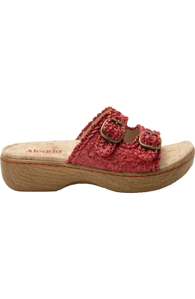 Alegria by PG Lite Oona Platform Slide Sandal, Alternate, color, Red