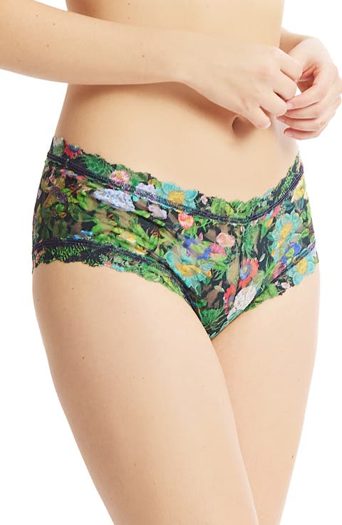 Print Signature Lace Boyshorts