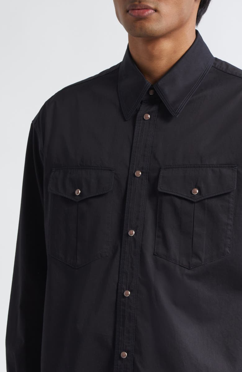 Lemaire Cotton Poplin Western Shirt, Alternate, color, 