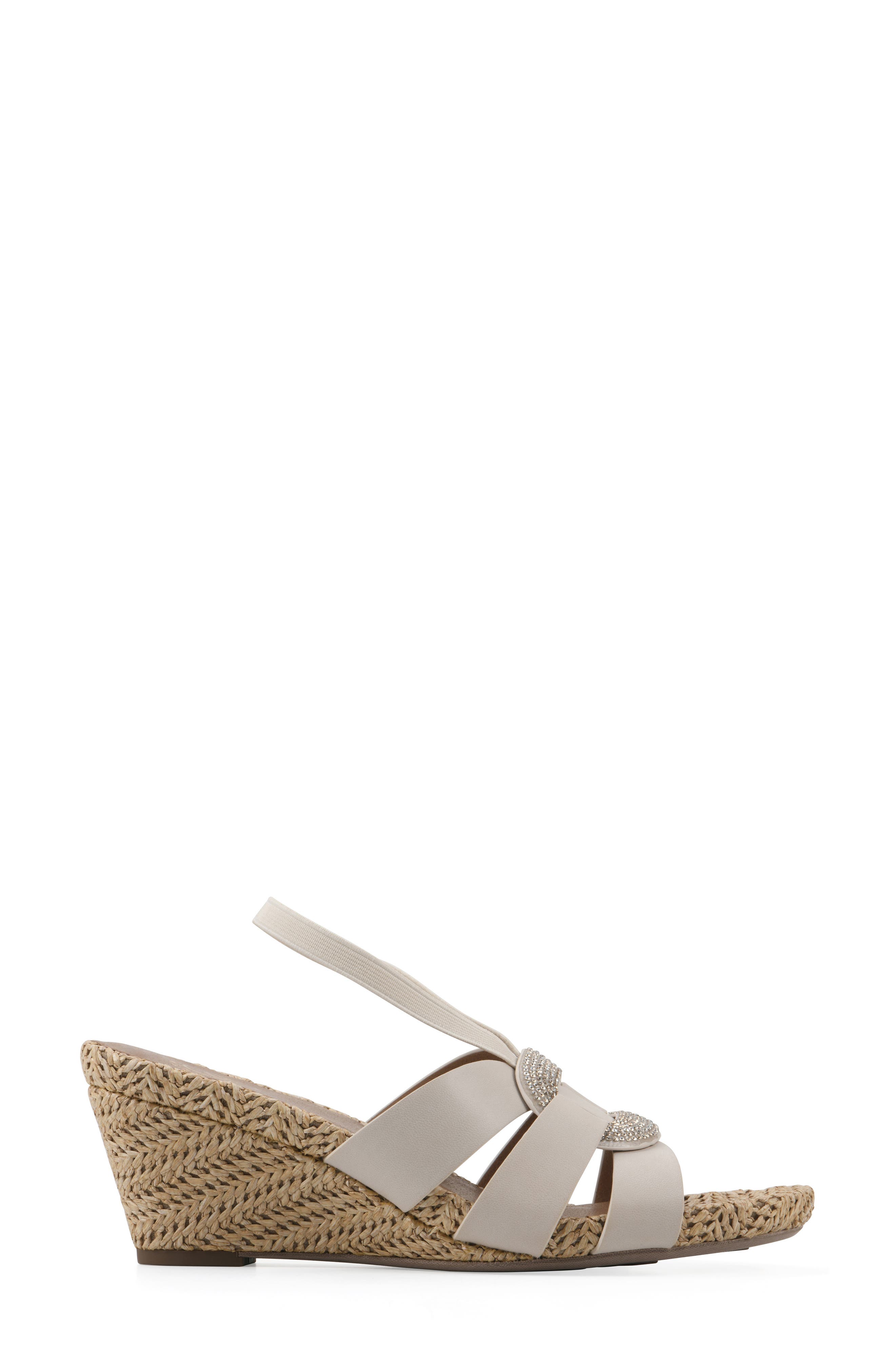Atavi Wedge Espadrille Sandal, Alternate, color, EGGSHELL/ SMOOTH