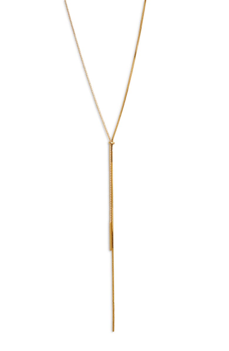 Nordstrom Cubic Zirconia Accent Y-Necklace, Main, color, 