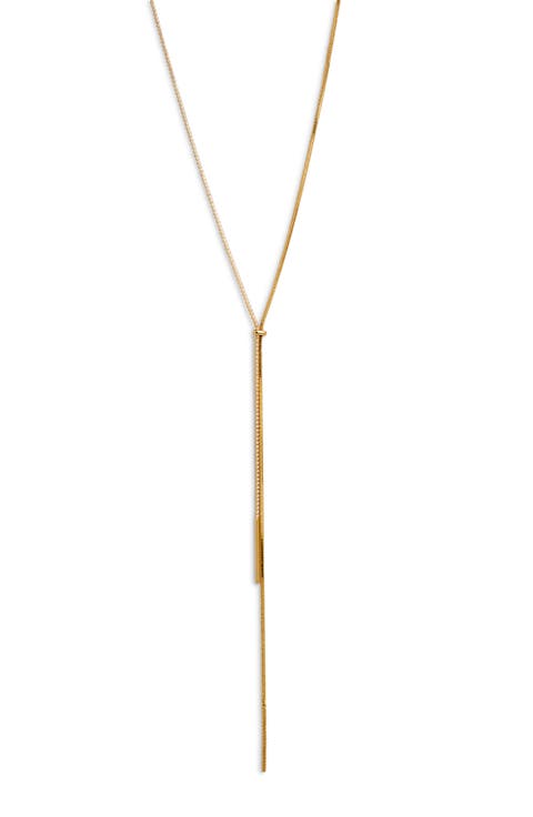 Cubic Zirconia Accent Y-Necklace