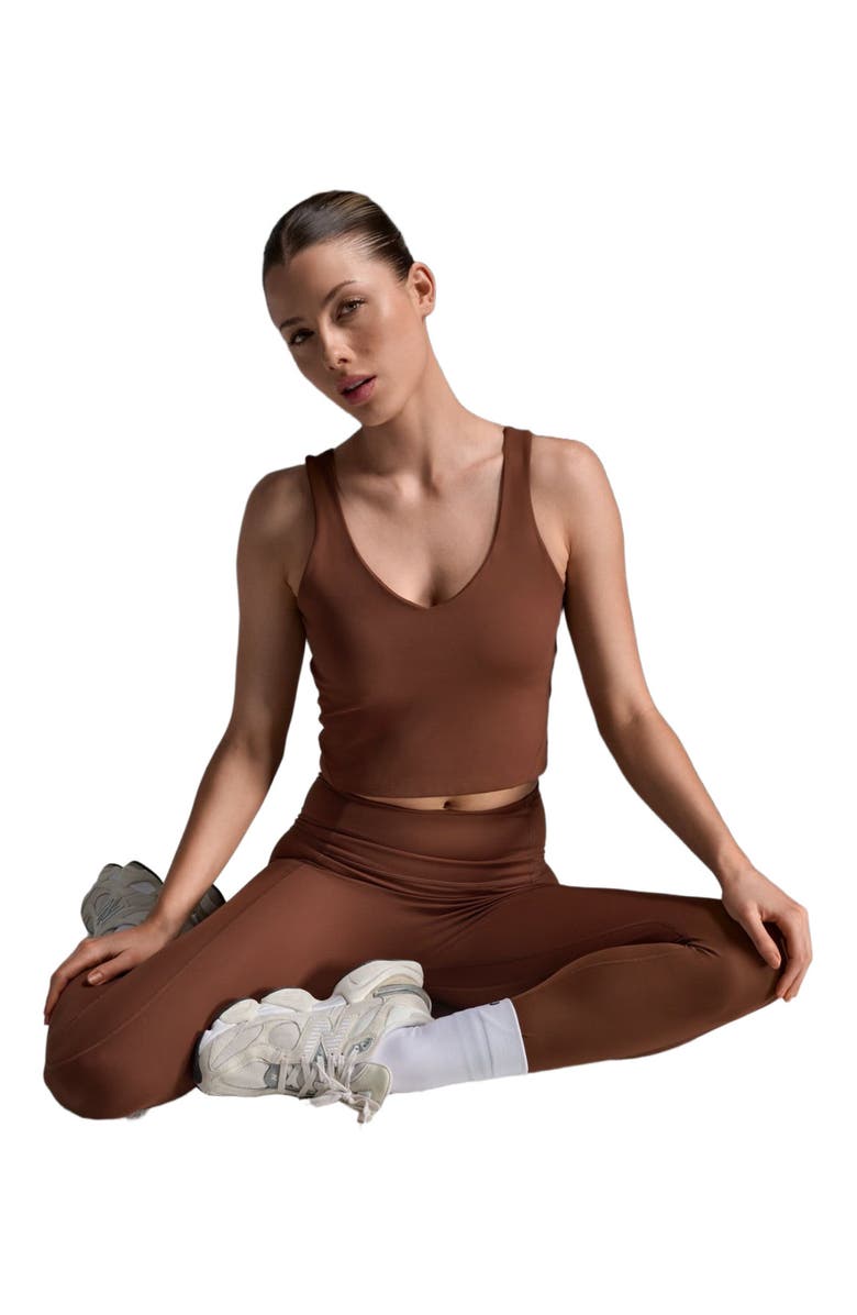 2XU Fluid Hi-Rise Tights, Alternate, color, Sepia/Sepia