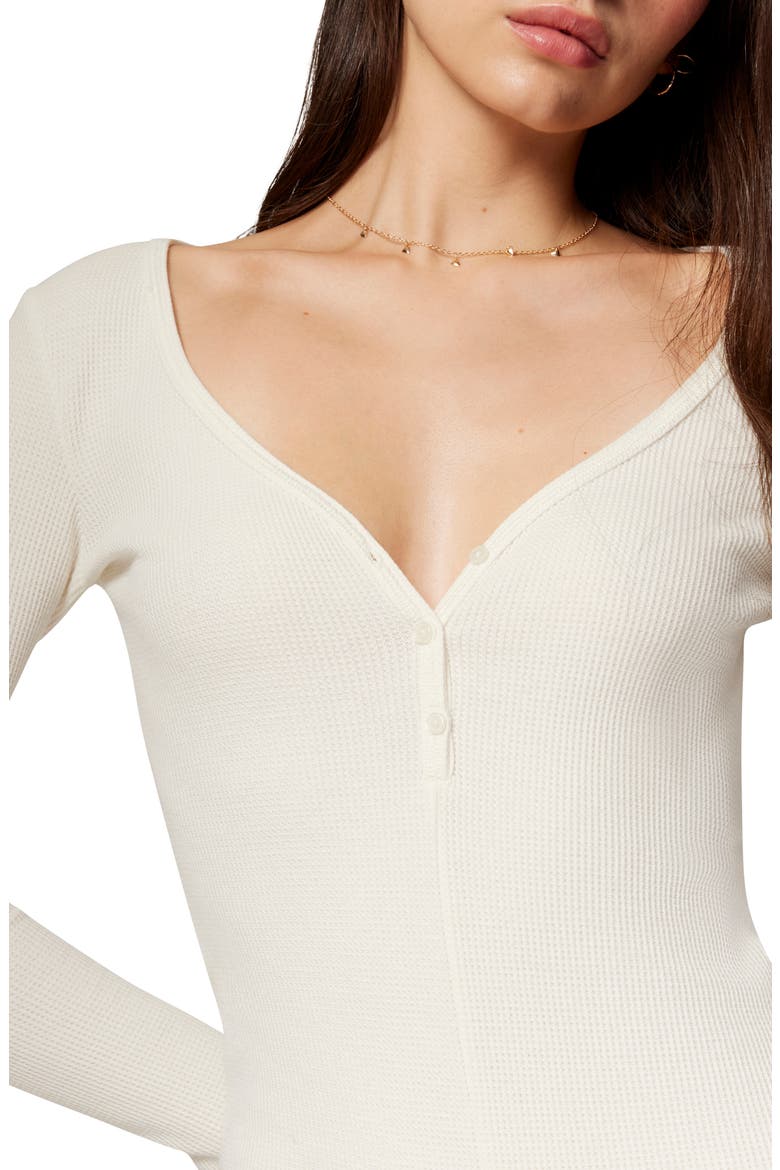 Micro Thermal Long Sleeve Romper, Alternate, color, JET STREAM