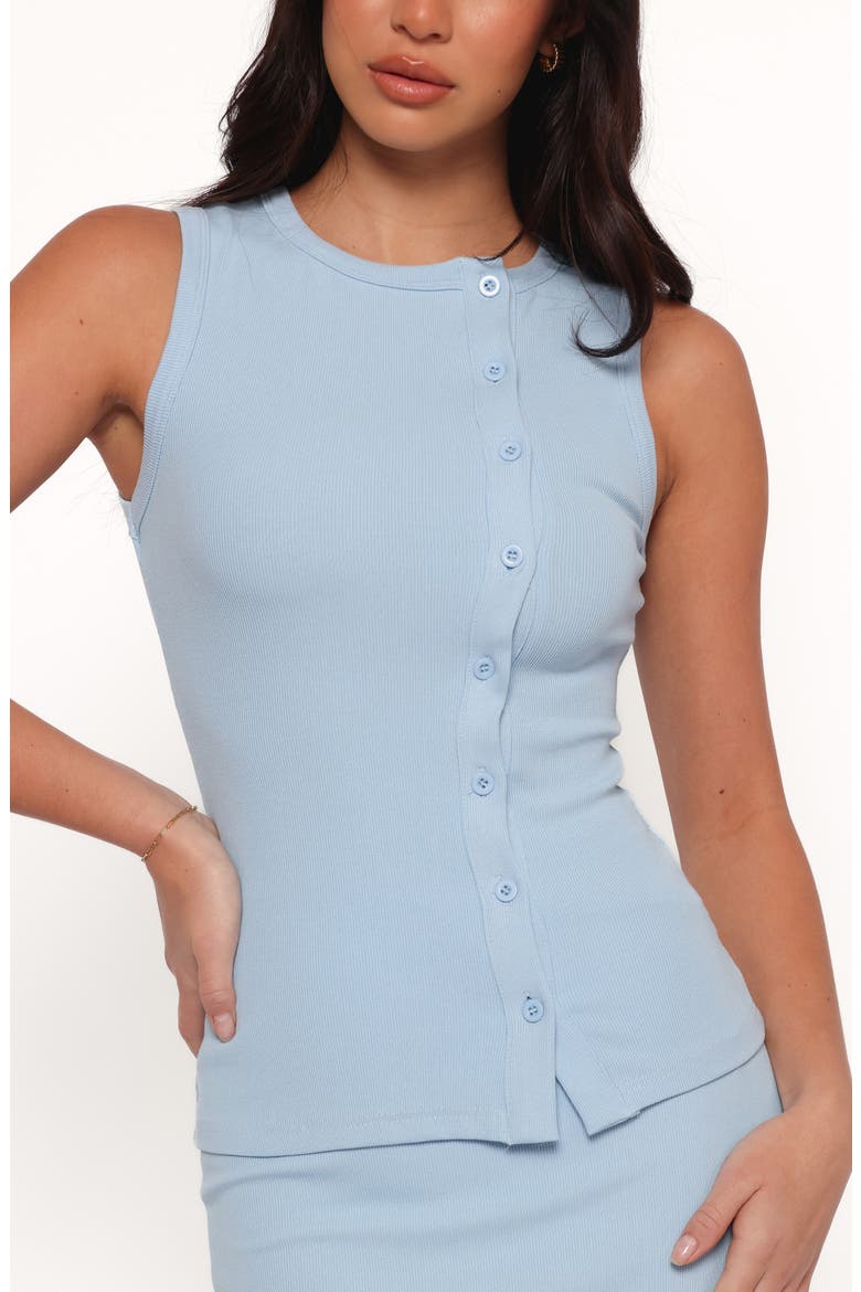 Adeline Buttoned Top & Maxi Skirt Set, Alternate, color, LIGHT BLUE