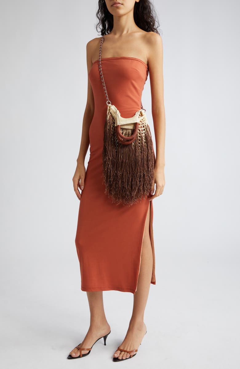 Petit Kouraj Mini Fringe Top Handle Bag, Alternate, color,