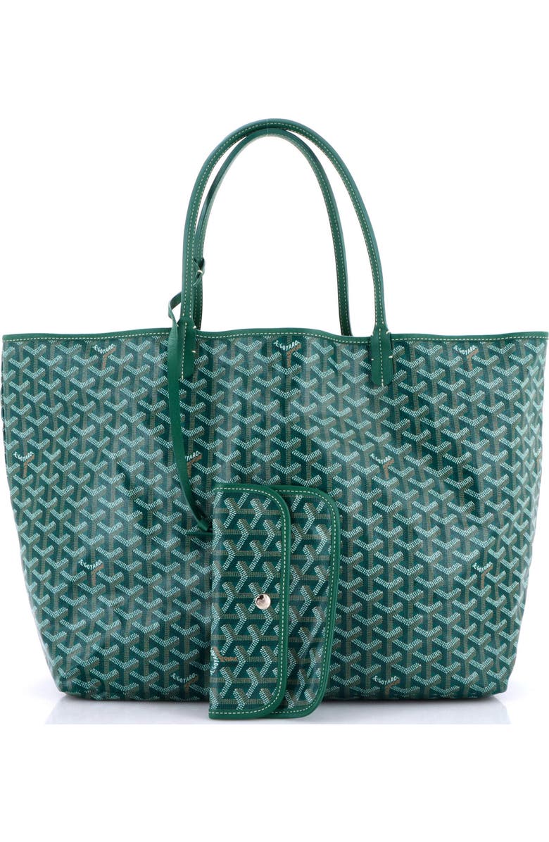 Pre-Owned Goyard Saint Louis Tote Coated Canvas GM, Alternate, color, Green
