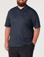 Callaway Big & Tall Golf Print Performance Polo Shirt