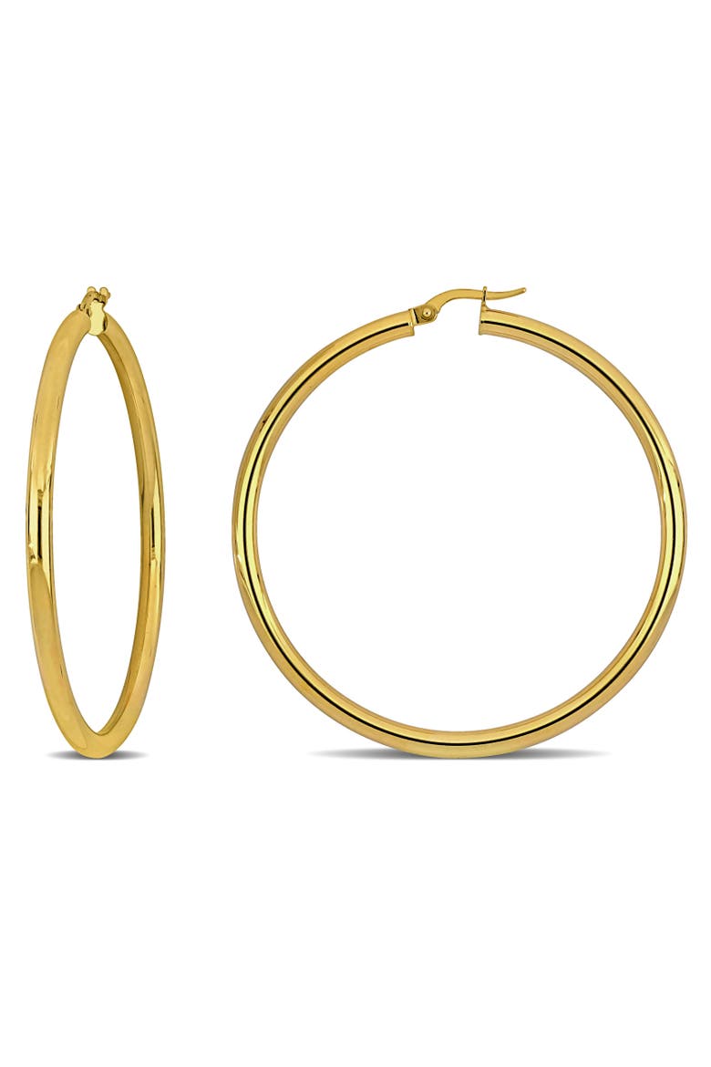 53mm Hoop Earrings in 10k Yellow Gold, Main, color, Yellow Gold